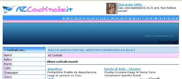 cocktails Centinaia di cocktails su AZ Cocktails