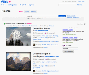 Le foto delle dolomiti su Flickr