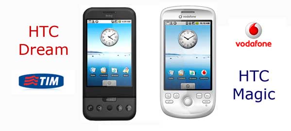 I googlefonini (G-phone) in vendita in Italia con Tim e Vodafone