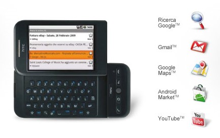Il Googlefonino in vendita con Tim