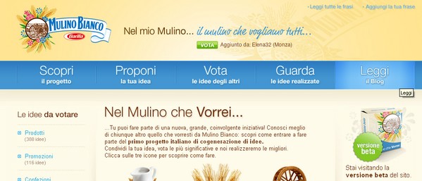 Nuove idee per il Mulino Bianco