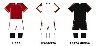 Le maglie della Roma (fonte Wikipedia)