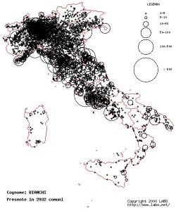 Scoprite la distribuzione dei cognomi in Italia su Labo.net