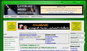 Casting per lavorare in tv o nel cinema in Lavorare-spettacolo.com