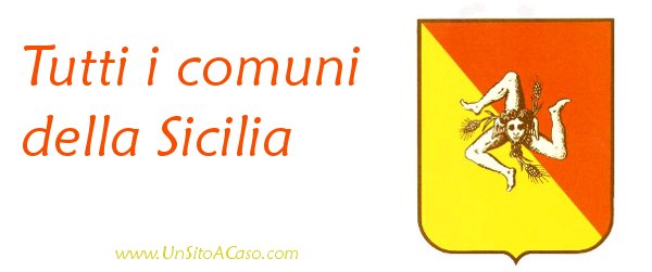 La lista di tutti i comuni siciliani