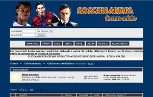 Un forum dedicato al calciomercato su Soccerlandia