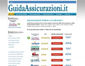I preventivi dellle principali assicurazioni su GuidaAssicurazioni.it