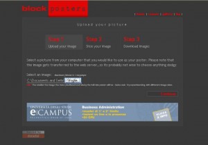 Caricate il file sul server di BlockPosters.com