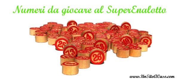 Sestine casuali per tentare la fortuna