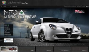 Il sito ufficiale dell'Alfa Romeo