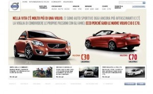 Il sito ufficiale Volvo