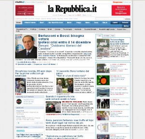 Quotidiani italiani: La Repubblica