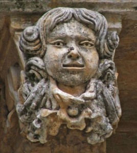 Dettaglio di un balcone del Palazzo Porcelli-Battaglia a Scicli