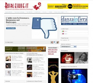 burlesque Burlesque.it, sito dedicato al burlesque dal 2006
