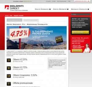 Conto deposito Dolomiti Direkt Conto deposito Dolomiti Direkt