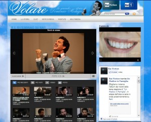 Il sito dedicato alla fiction su Domenico Modugno