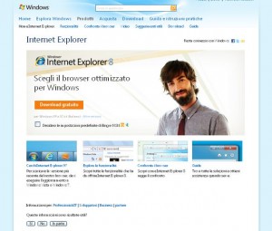 microsoft-internet-explorer Il sito ufficiale di Internet Explorer
